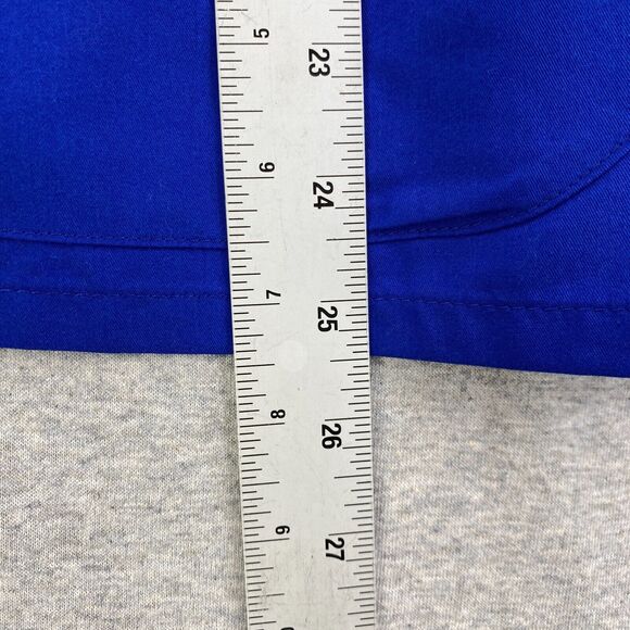 Cherokee Lux Scrub Top Womens Small Blue Nursing Vet Medical Uniform Fitted - Picture 10 of 12